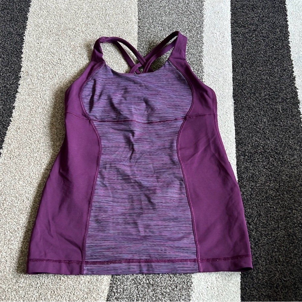 Lululemon purple active tank top Womens 6